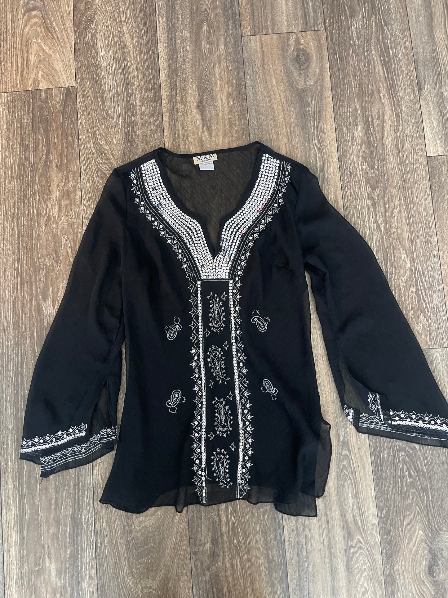 Y2k sheer mesh top