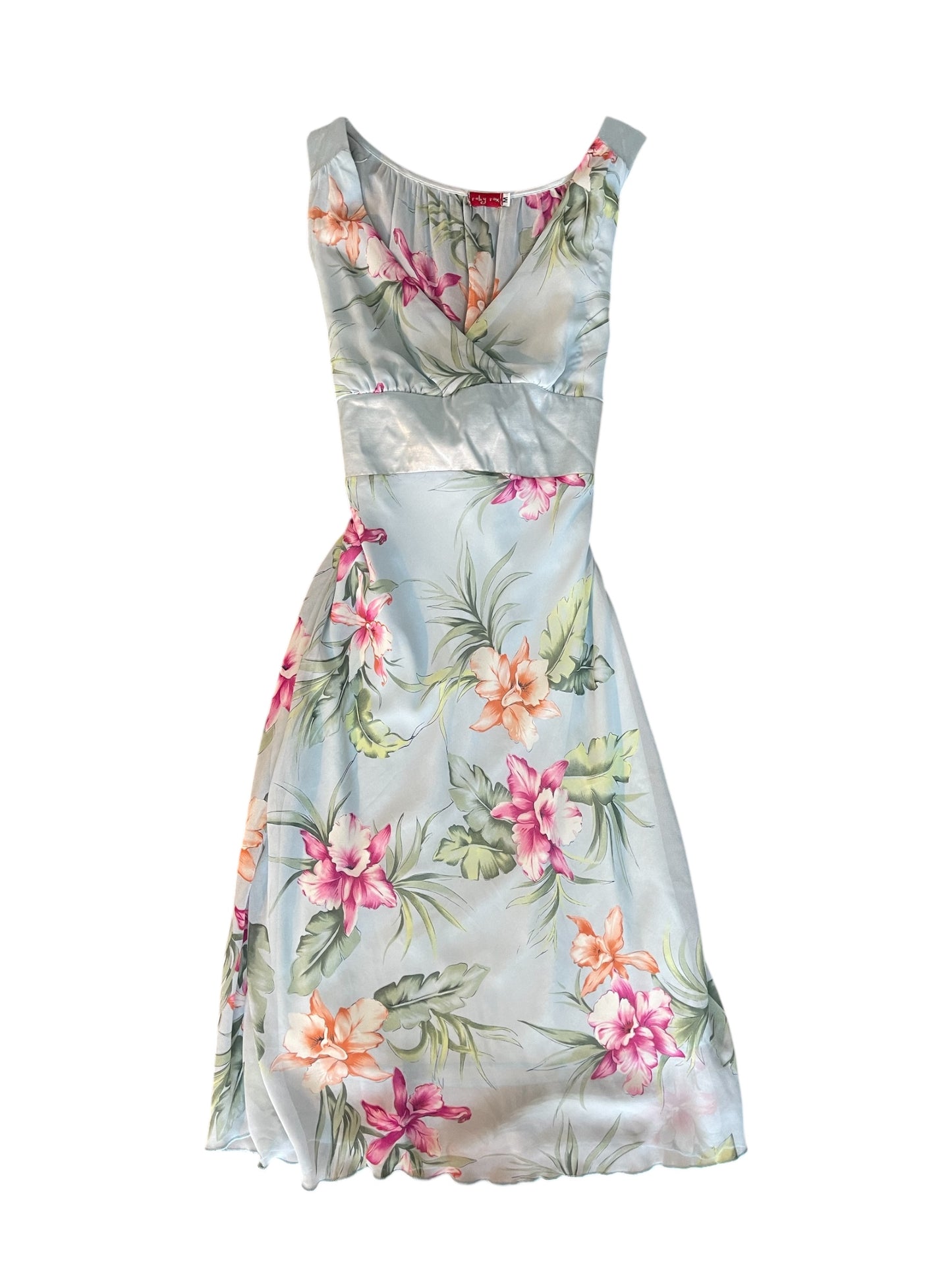 Y2k floral midi dress