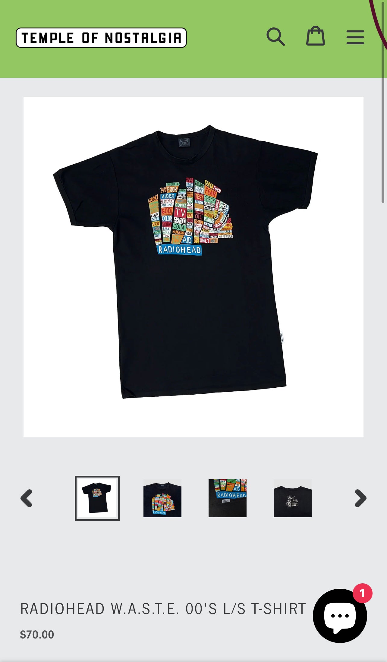 RARE 2000s Radiohead Tee