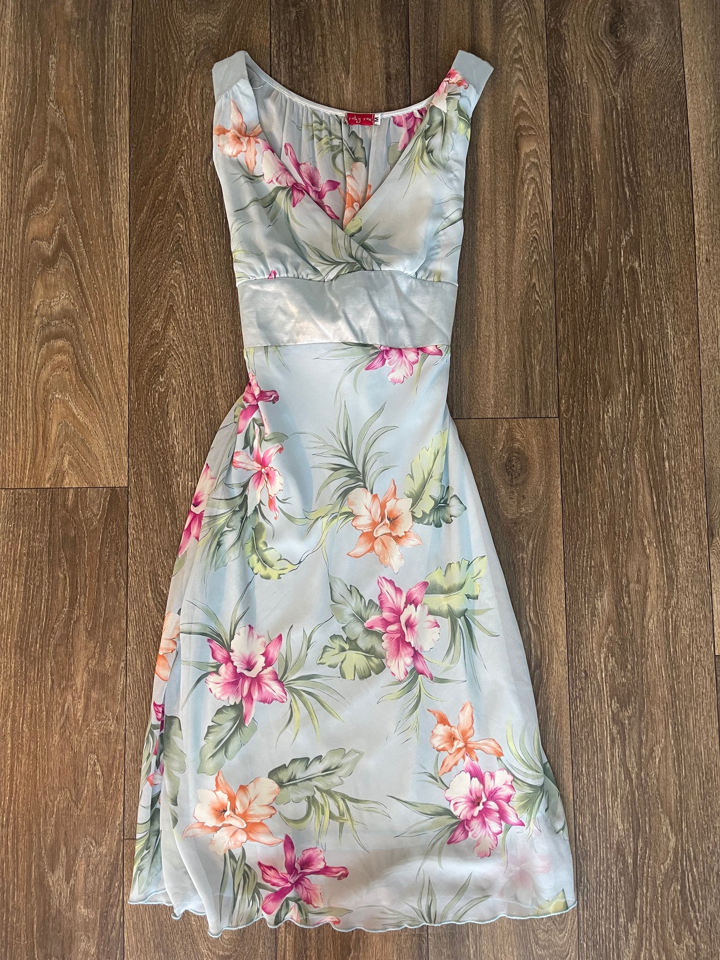 Y2k floral midi dress