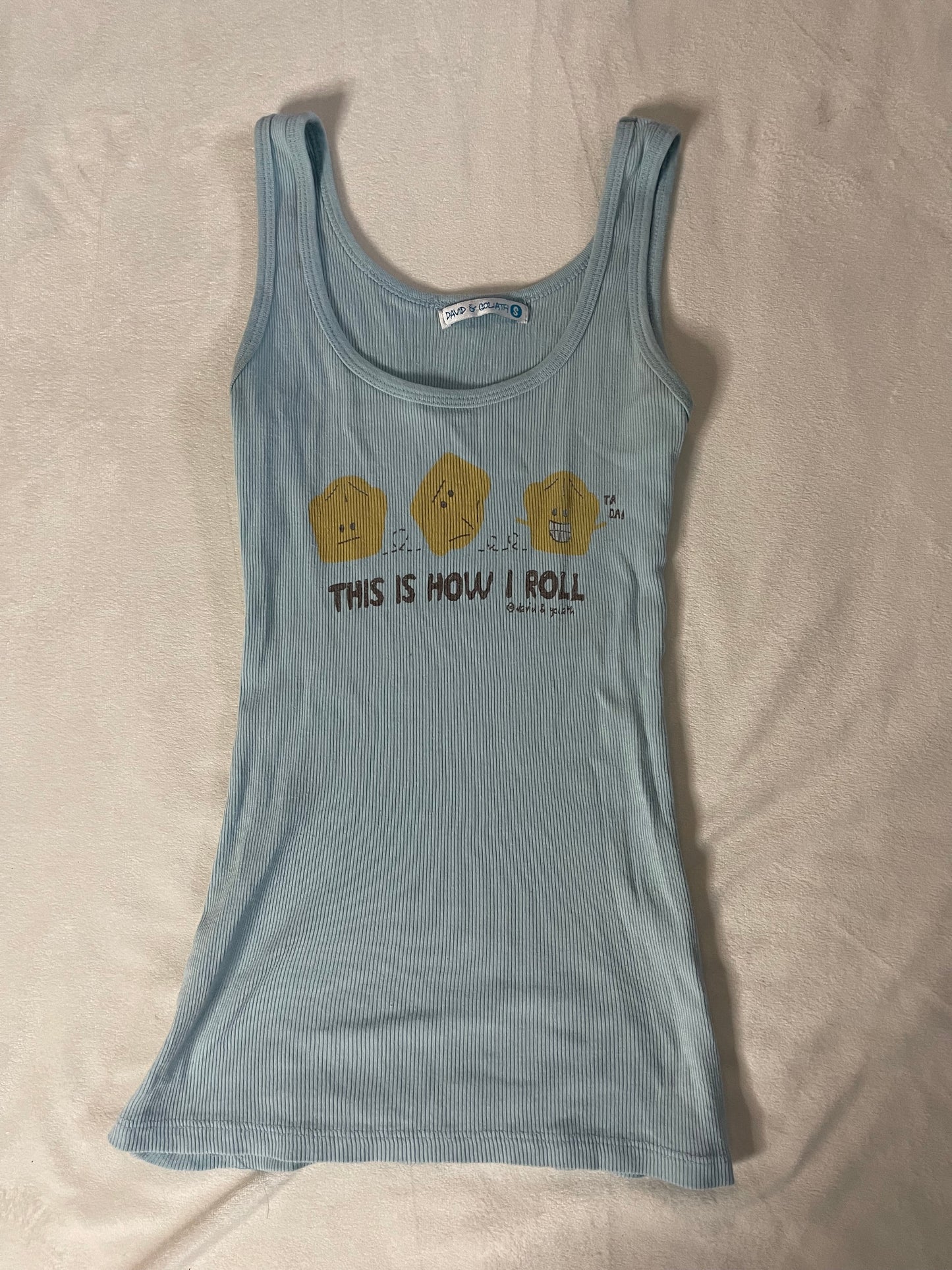 Y2k David & Goliath tank top