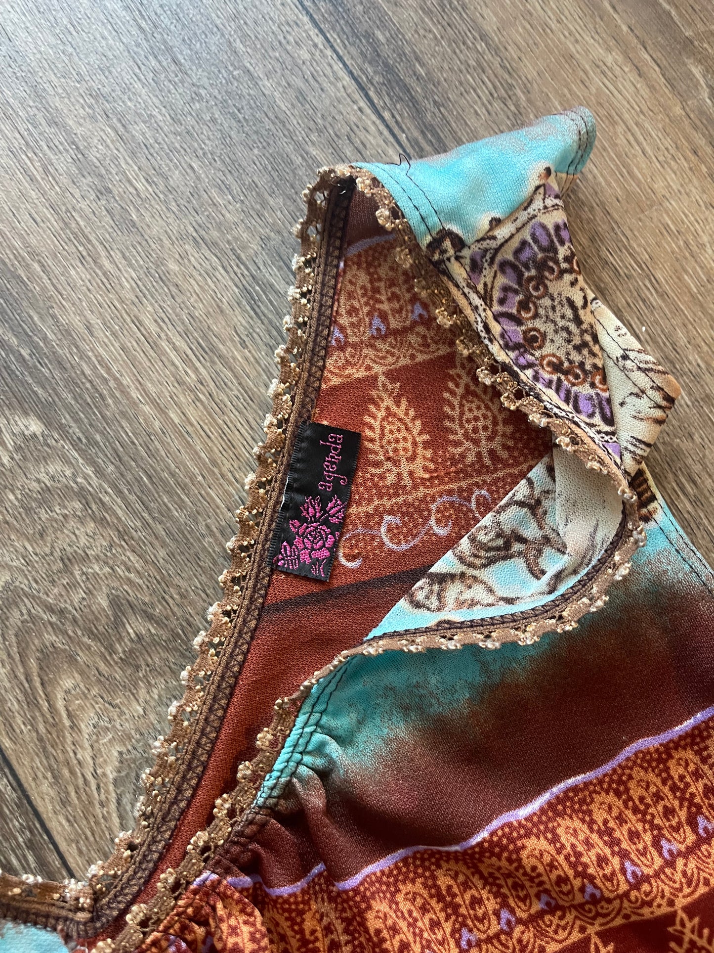 Y2k boho tank