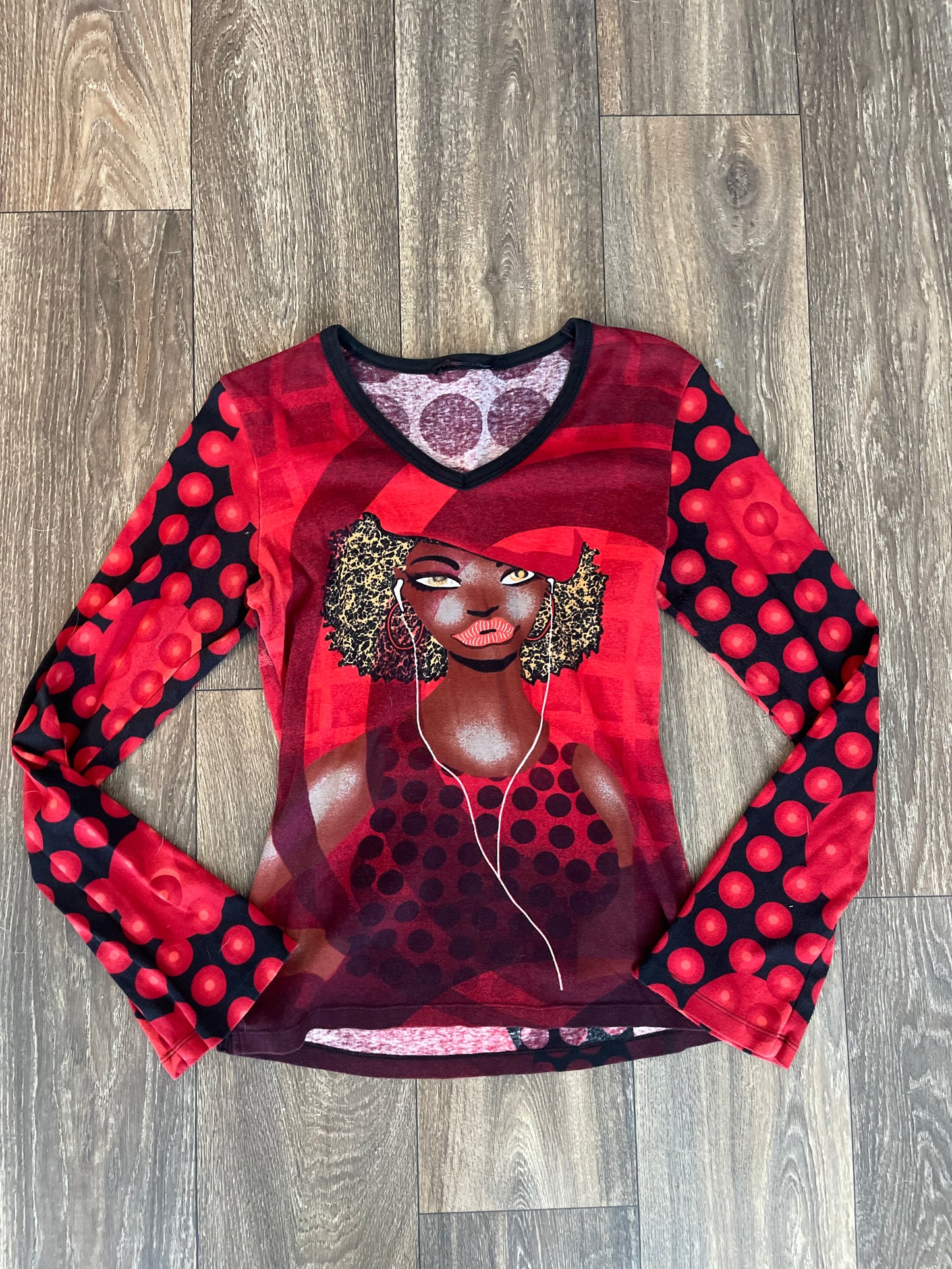 Y2k euro aop top