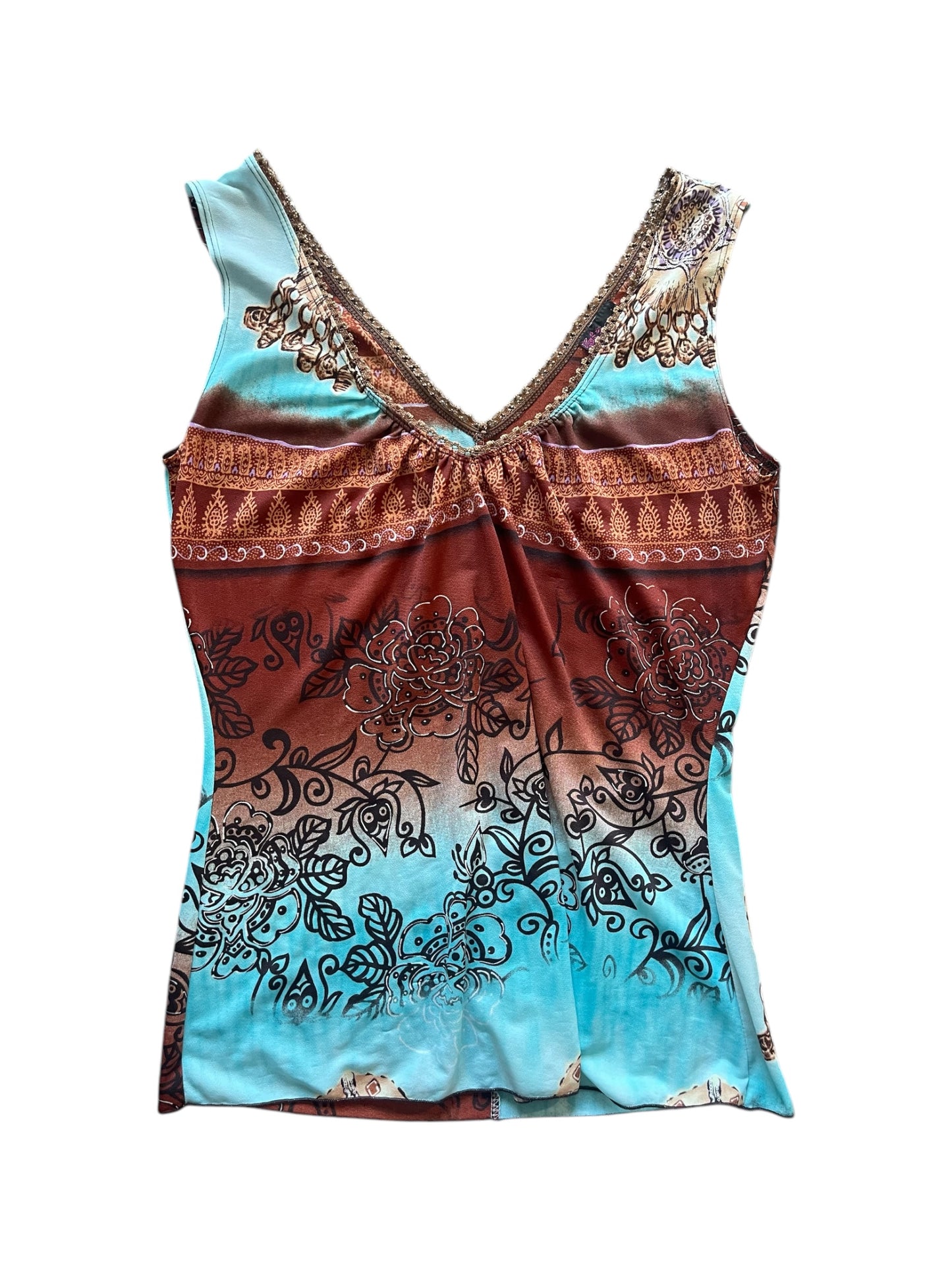 Y2k boho tank