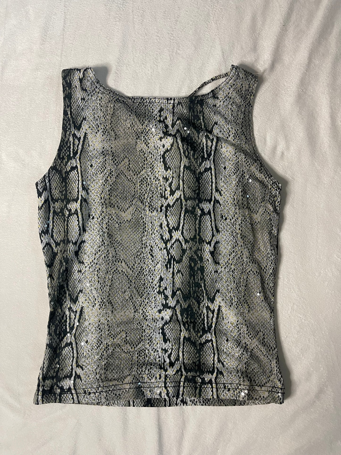 Y2k Snakeskin club top