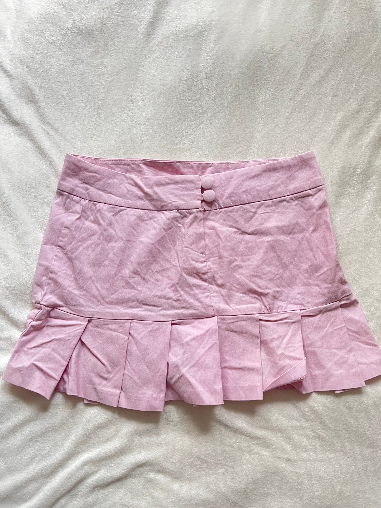 Y2k pleated mini skirt