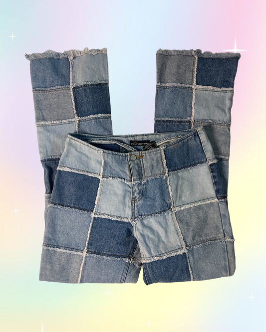 Y2k No Boundaries Patchwork Jeans