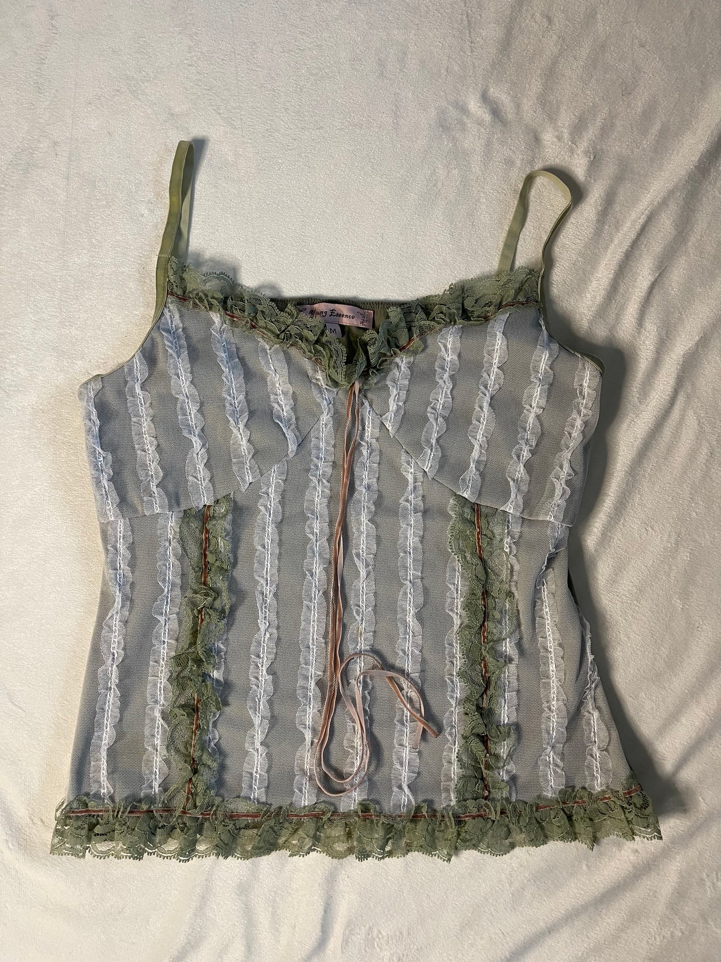 Y2k fairy ruffle cami