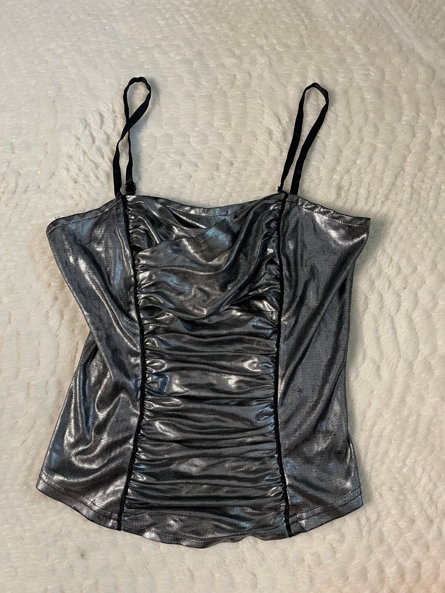 Y2k Wet Seal Metallic Tank