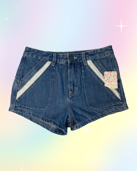 Free People high rise shorts