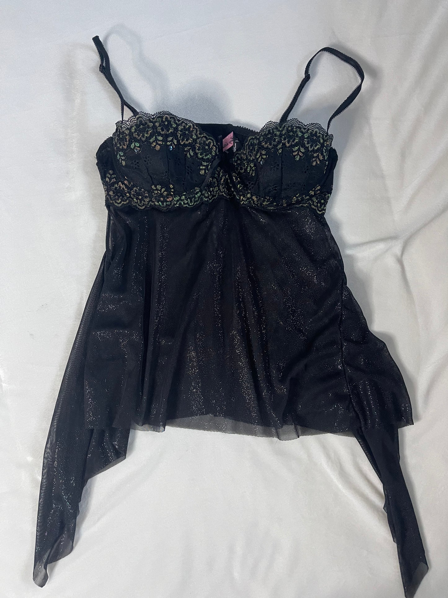 Y2k Victoria secret asymmetrical bustier