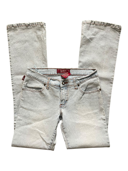 Y2k light wash flare jeans