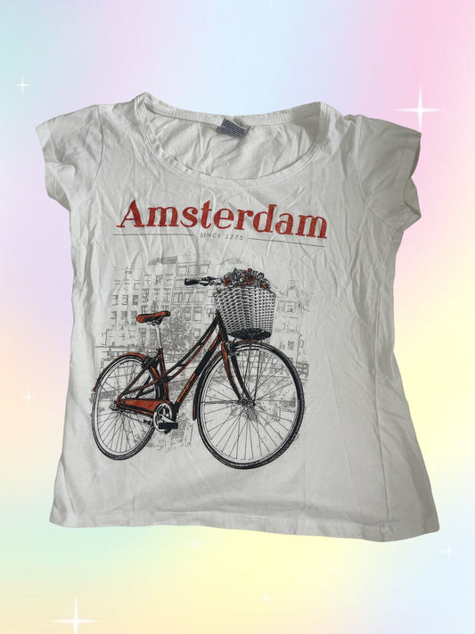 Y2k Amsterdam baby tee