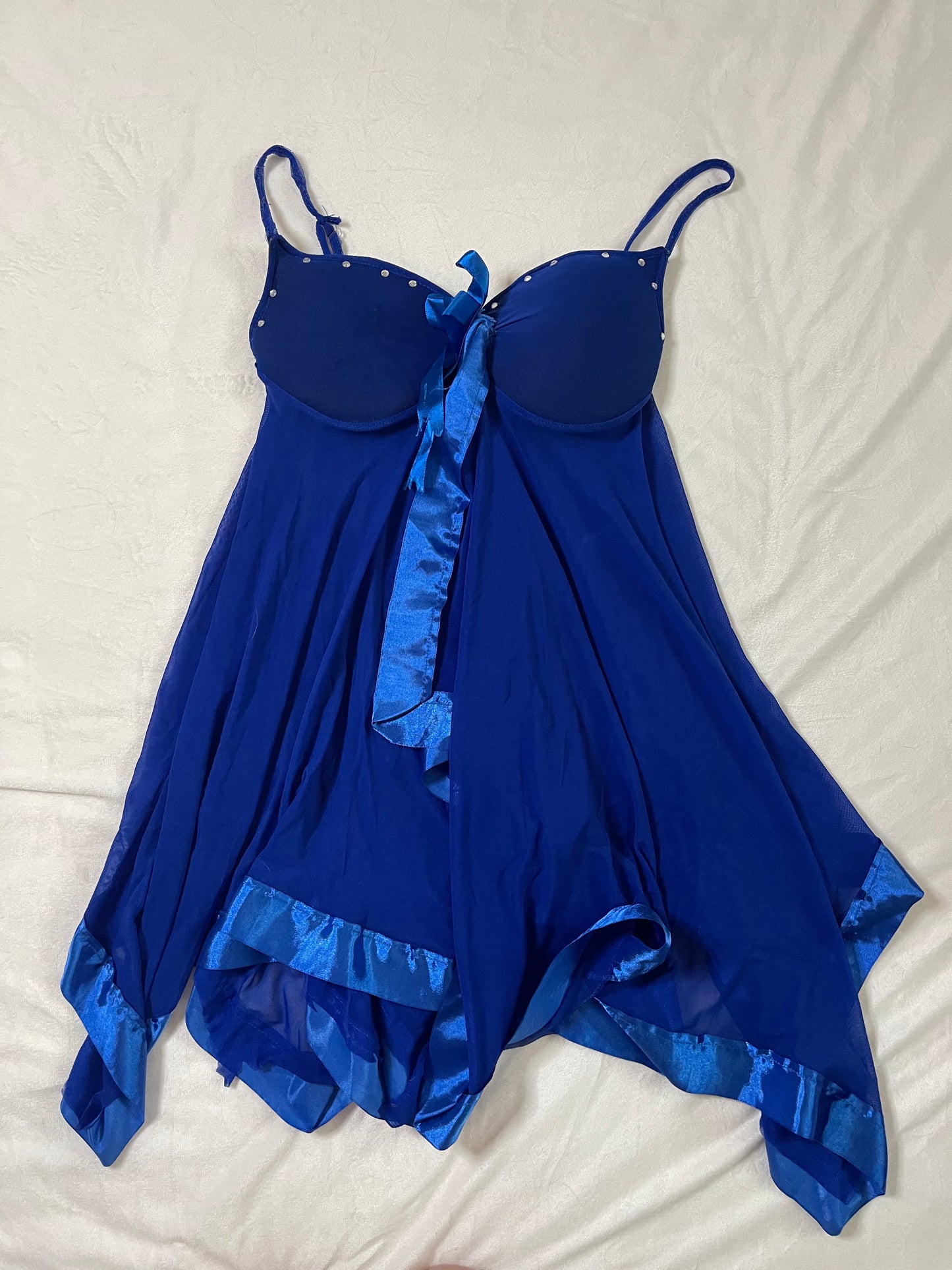 Blue fairy bustier top