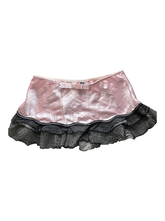 Y2k lingerie mini skirt