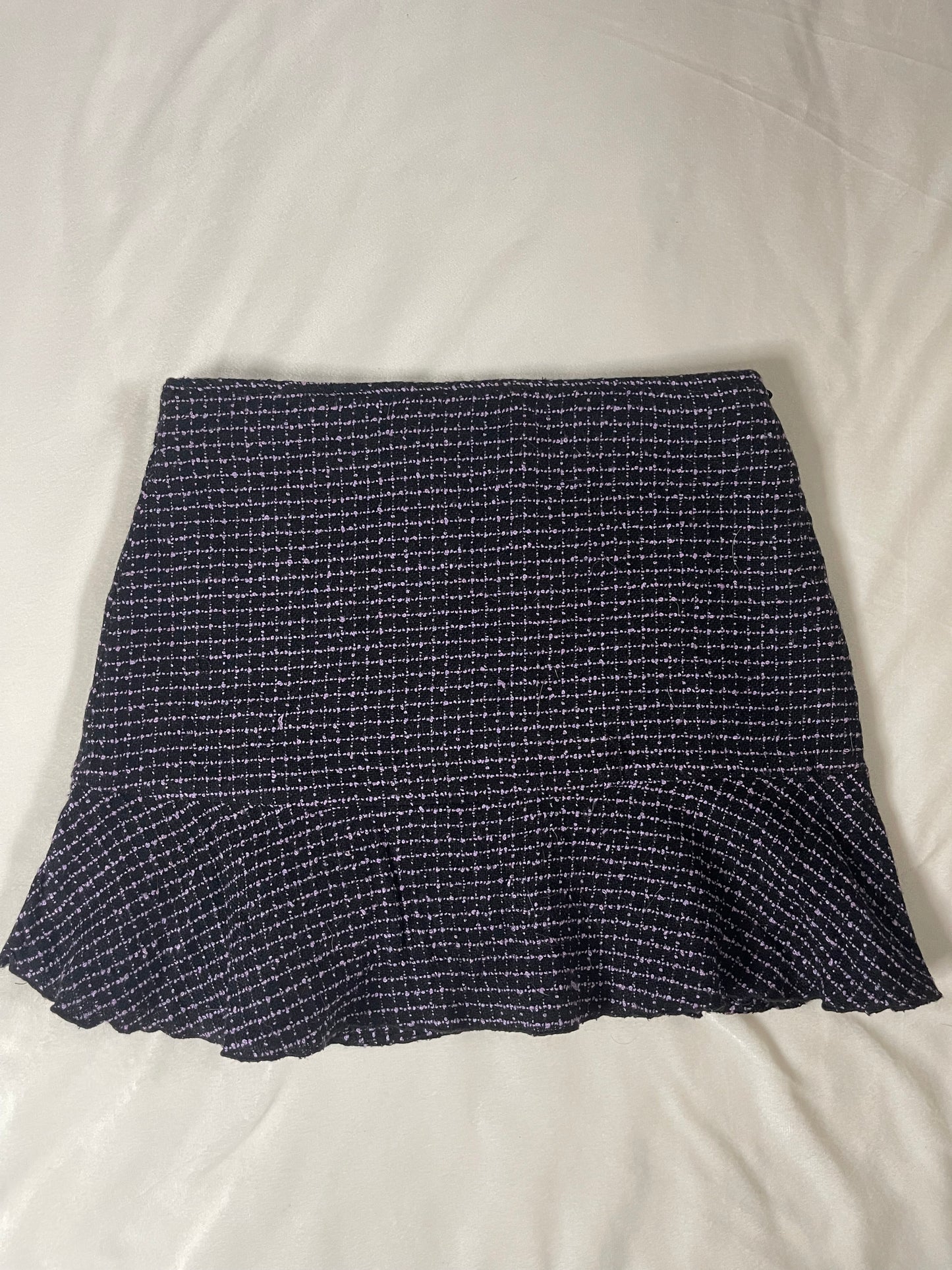 Y2k purple quilted skirt