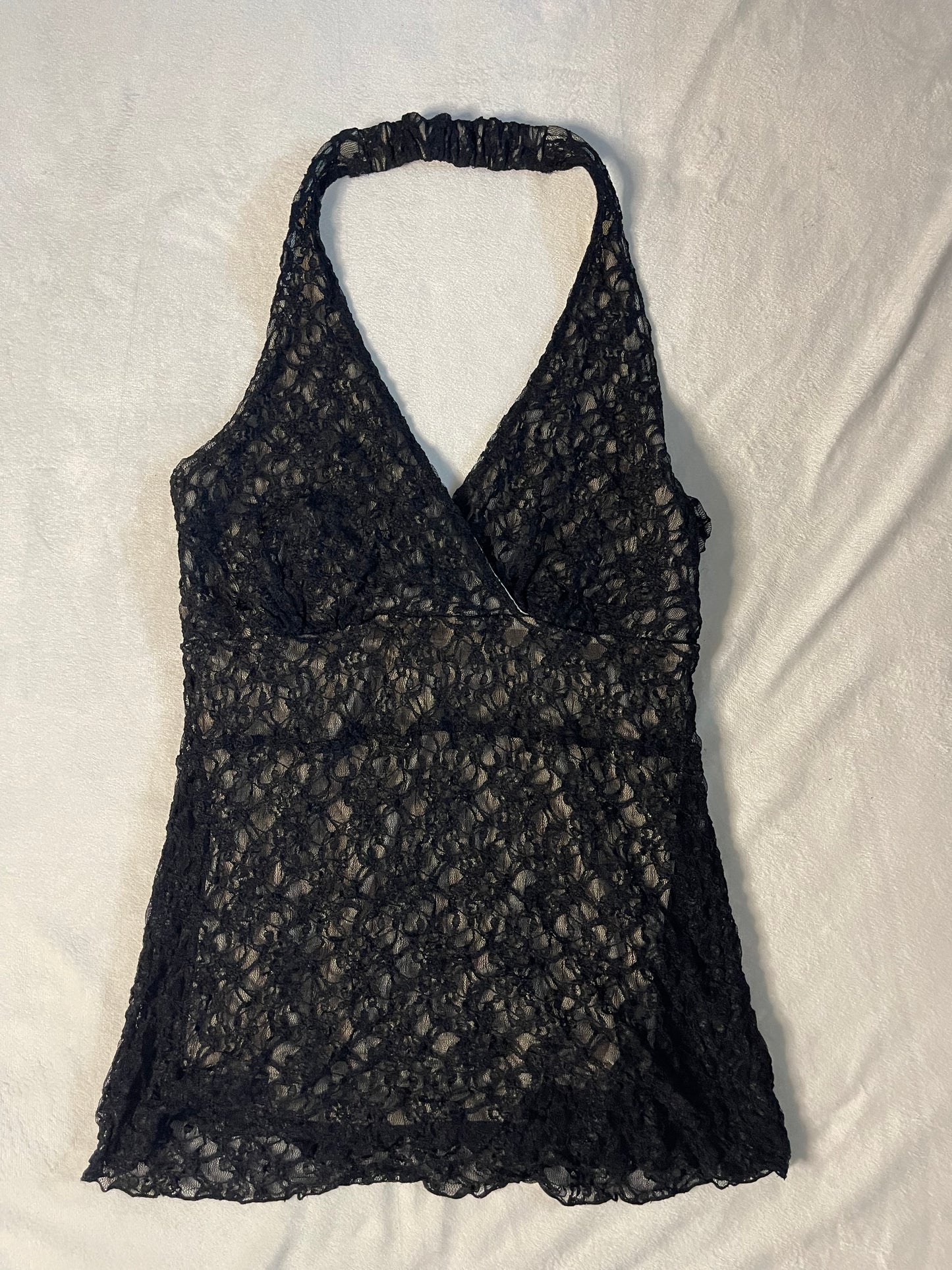 Y2k Lace Halter Top