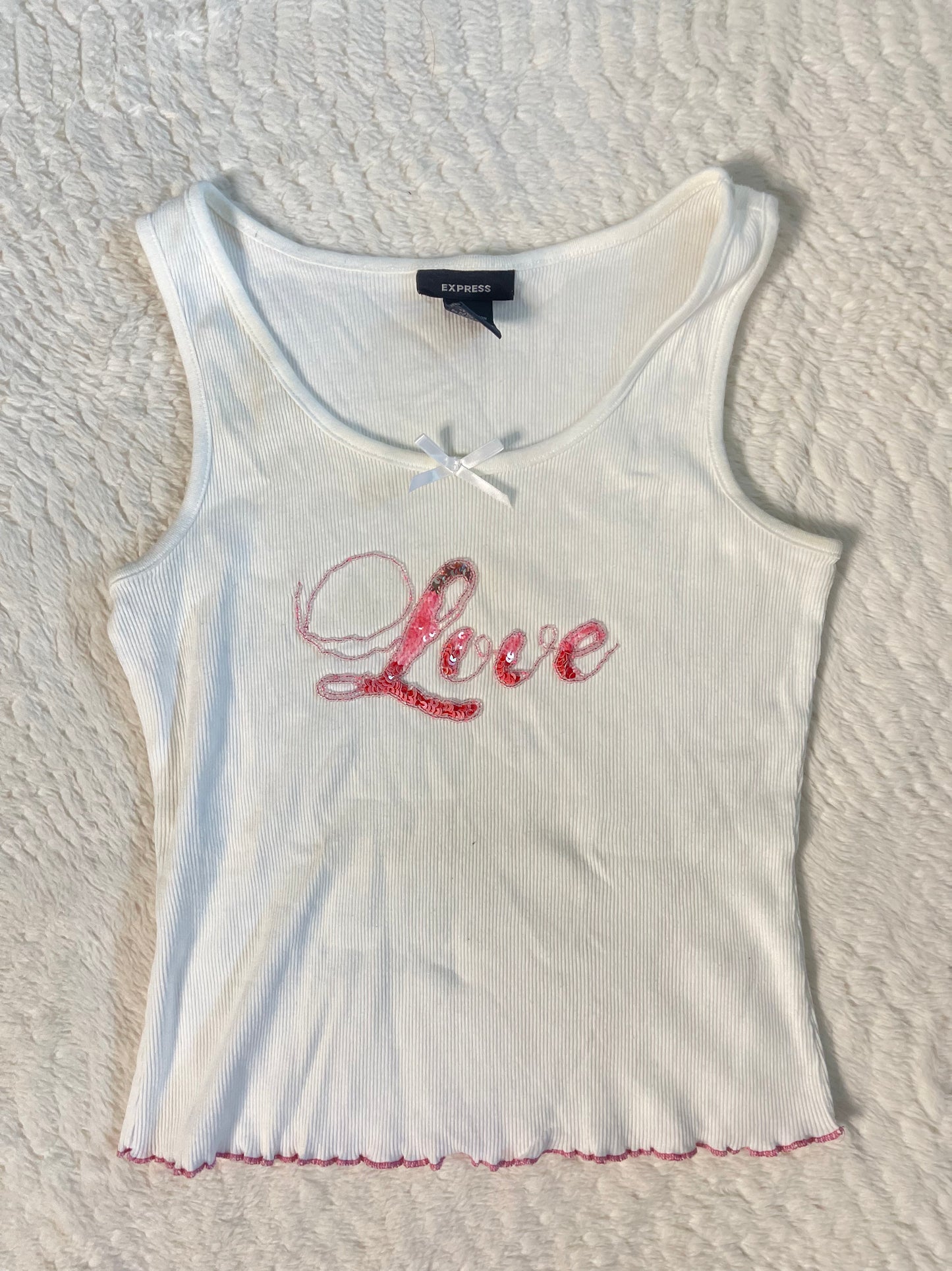 Y2k express love tank top