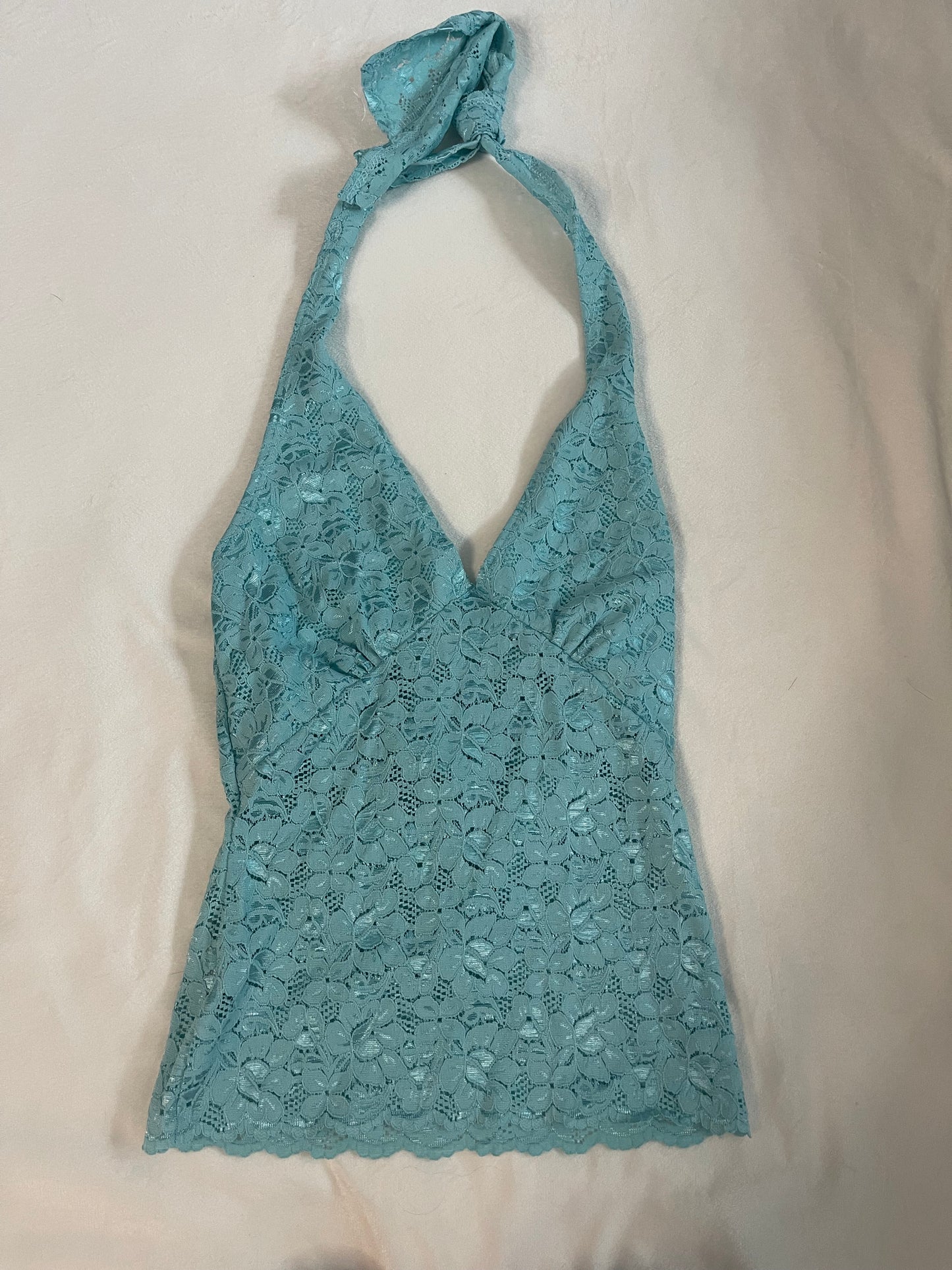 Y2k Lace Halter Top