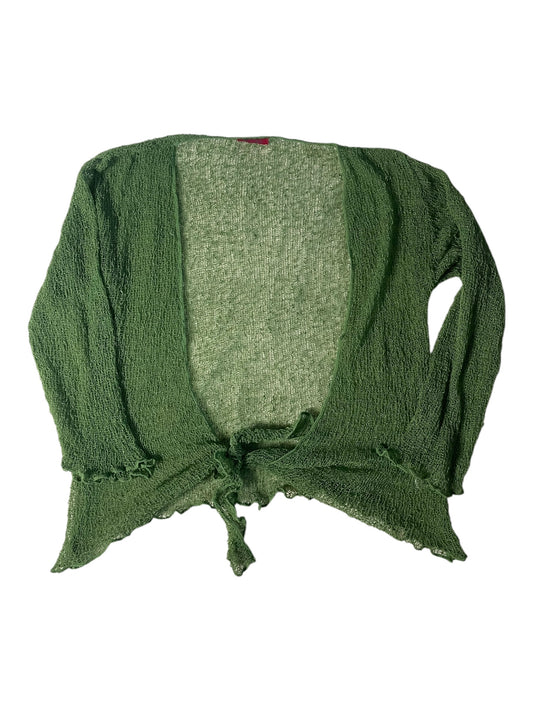 Y2k green mesh cardigan