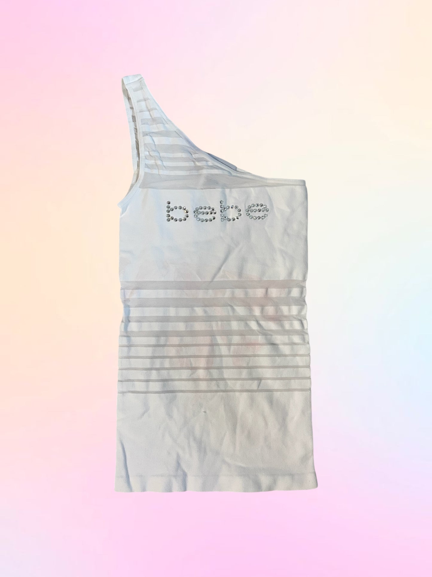 Y2k Bebe one shoulder tank