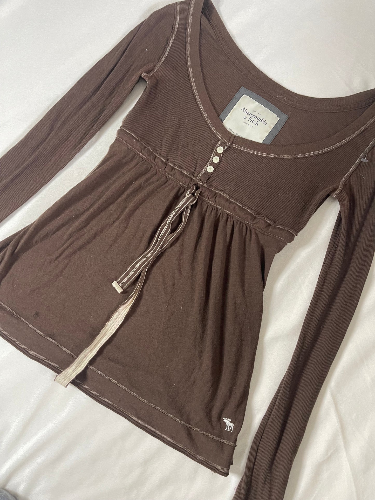 Y2k Abercrombie and Fitch babydoll top