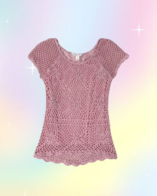 Y2k crochet top