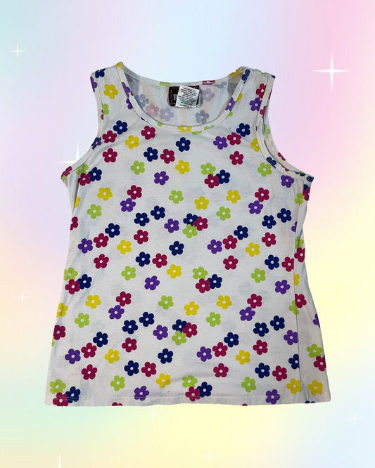 Y2k Flower Tank