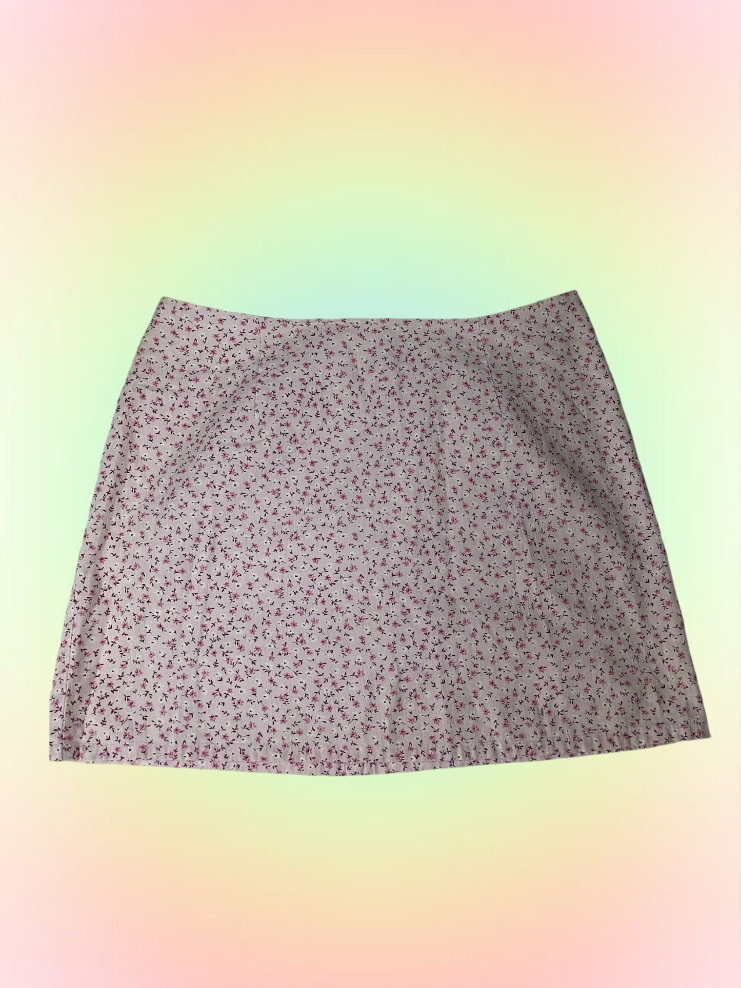 Y2k floral mini skirt