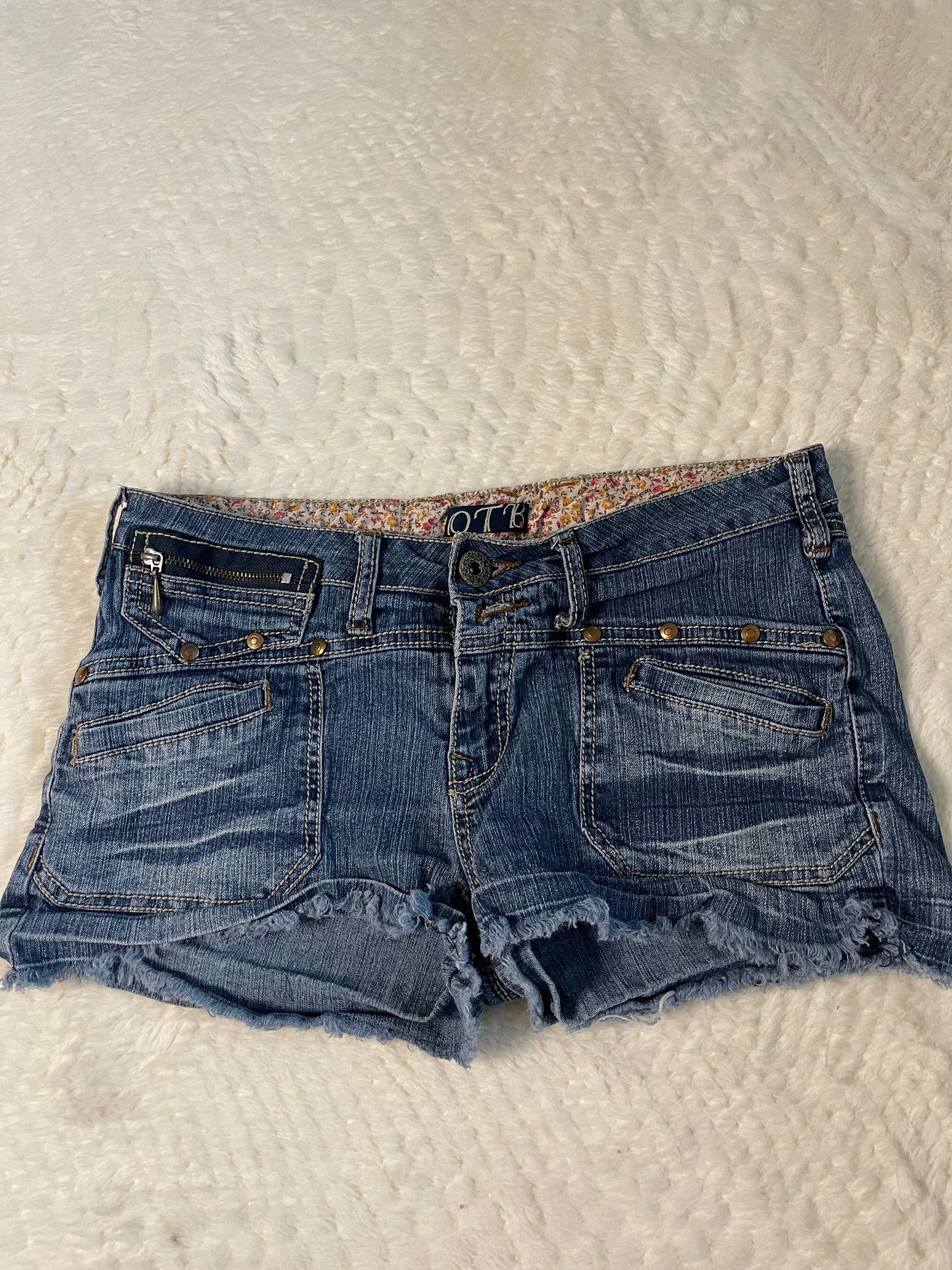 Y2k Low Rise Denim Shorts