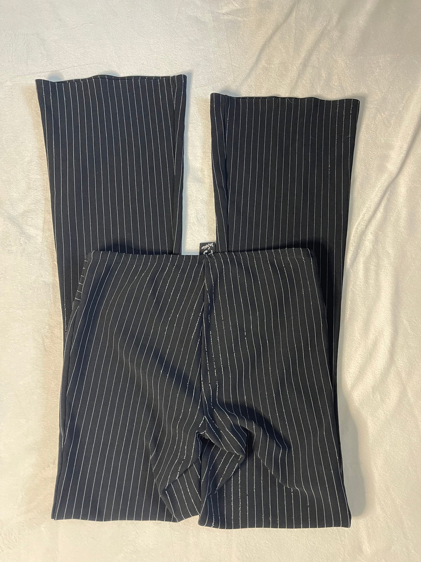 Y2k pinstripe flares