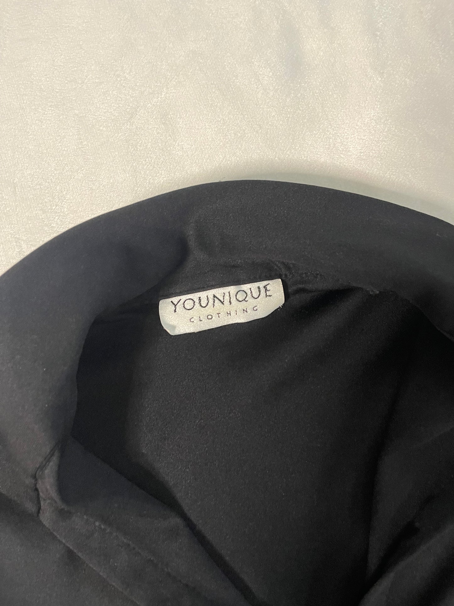 Y2k Simple Black Button Up Top