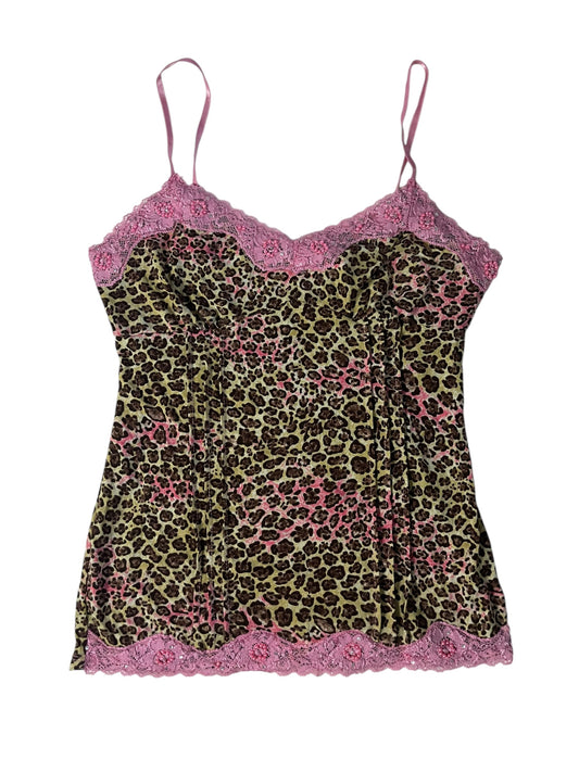 No Boundaries cheetah print cami