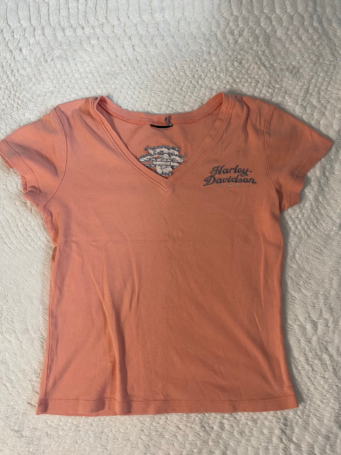 Pink Harley Davidson baby tee