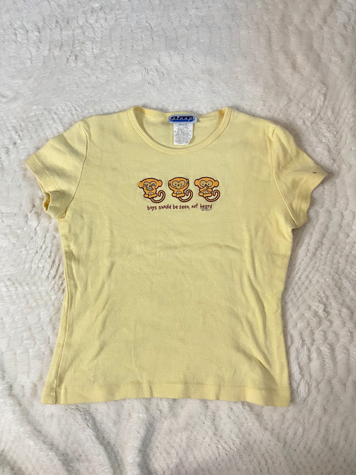 Y2k monkey baby tee