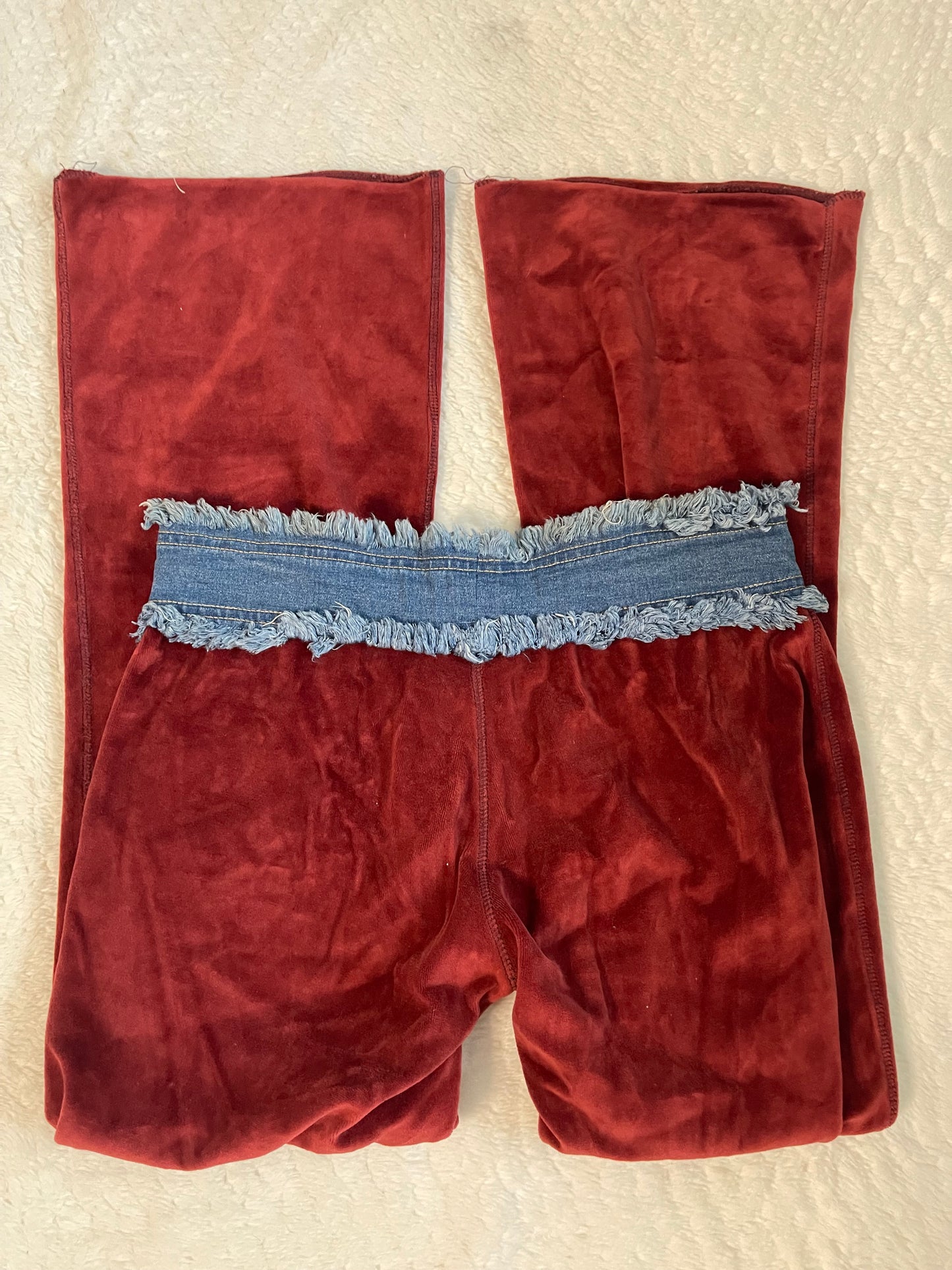 Y2k velour pants