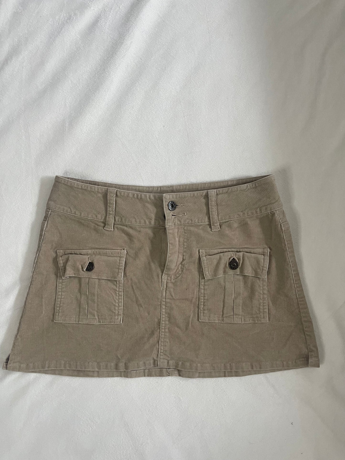 Y2k corduroy mini skirt