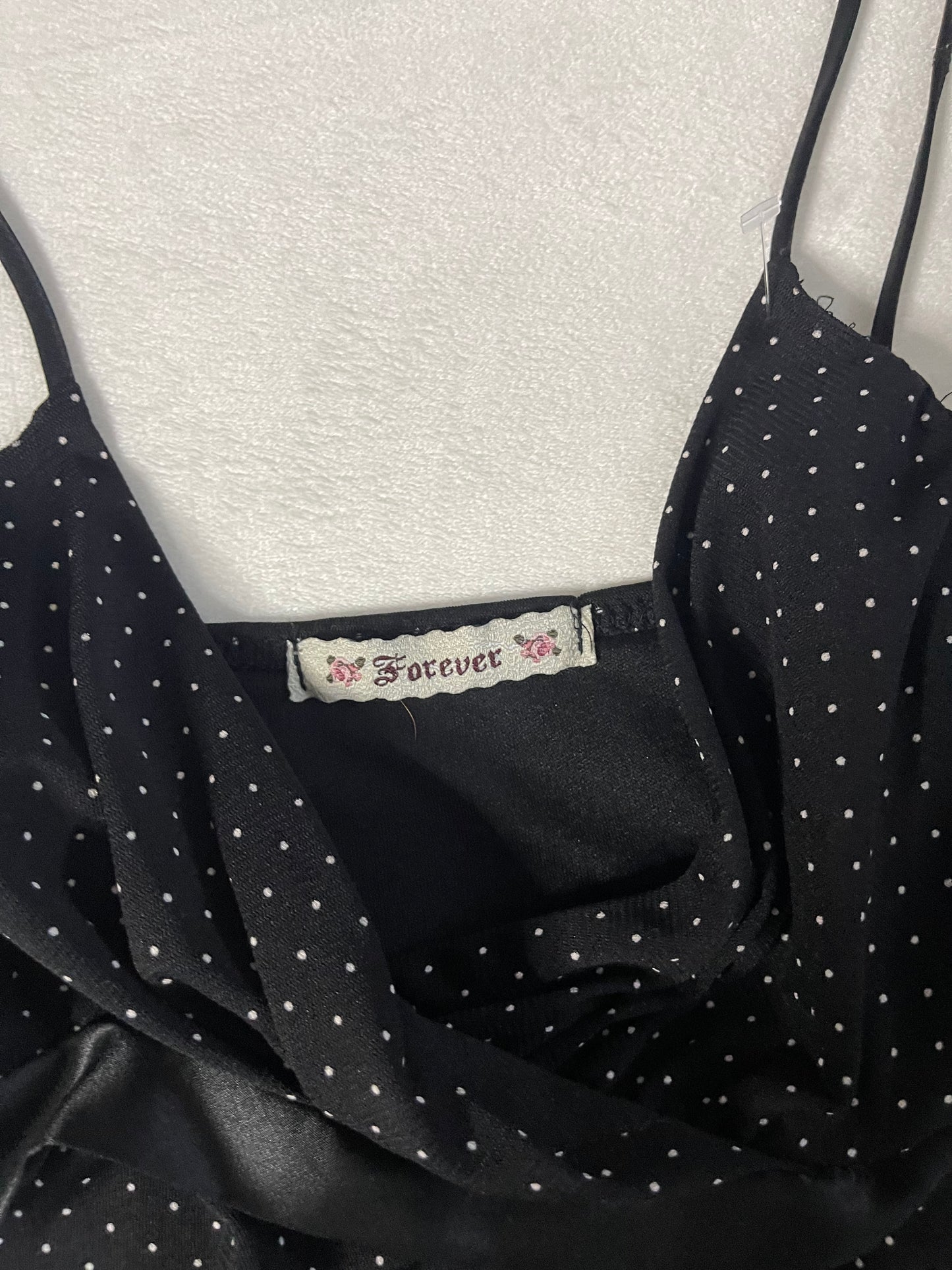 Y2k forever21 polka dot tank top