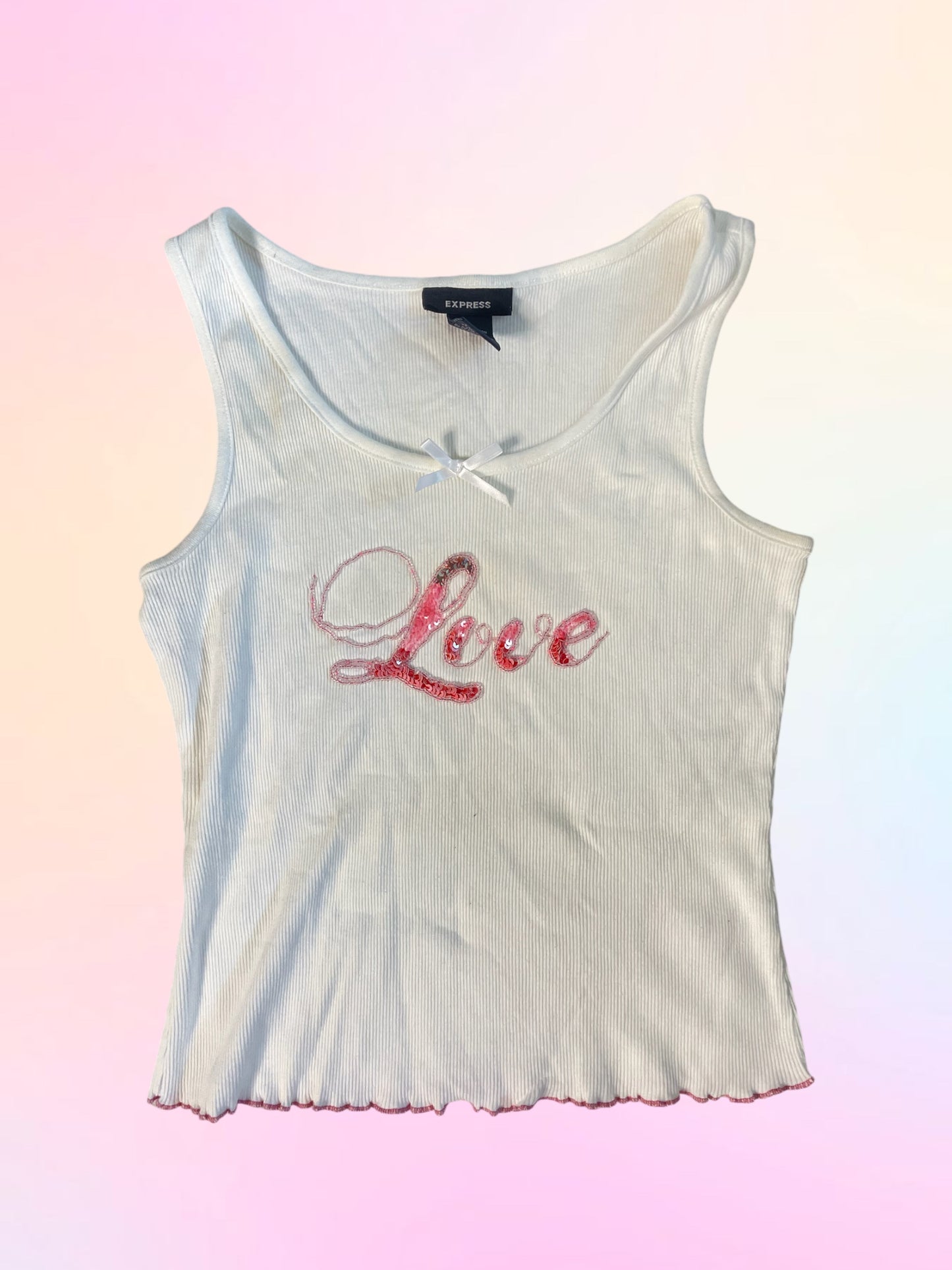 Y2k express love tank top