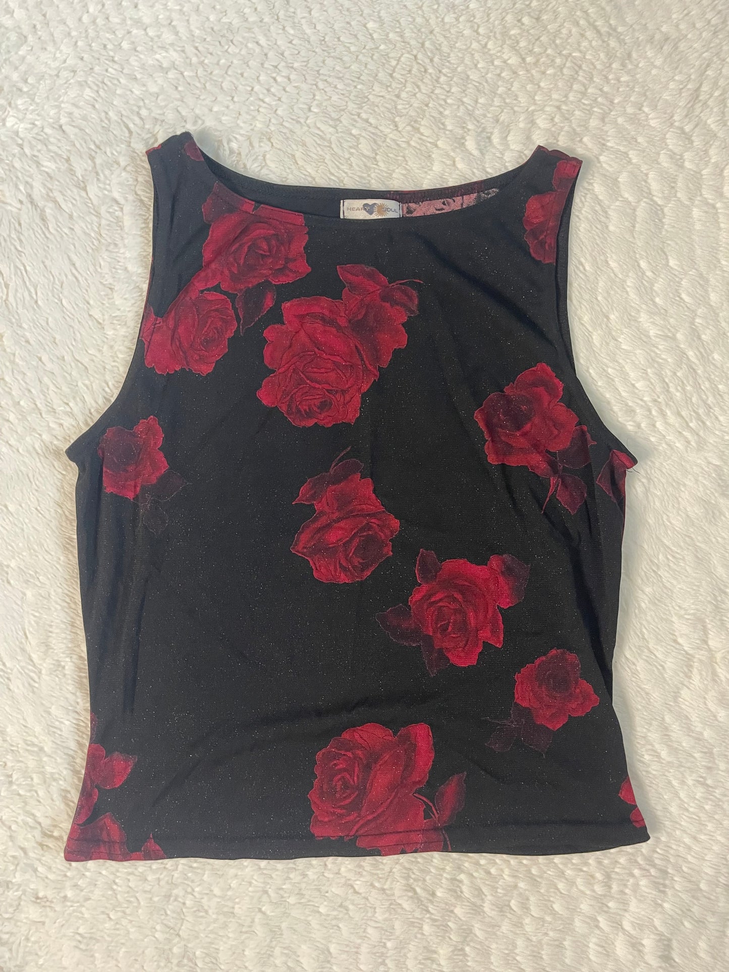 Y2k floral tank top