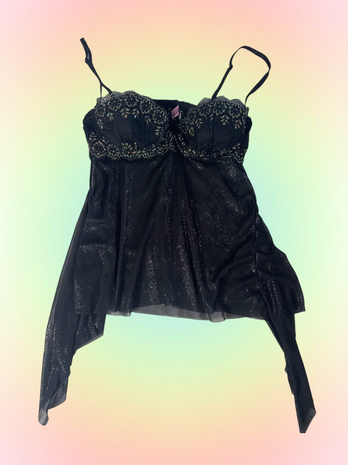 Y2k Victoria secret asymmetrical bustier