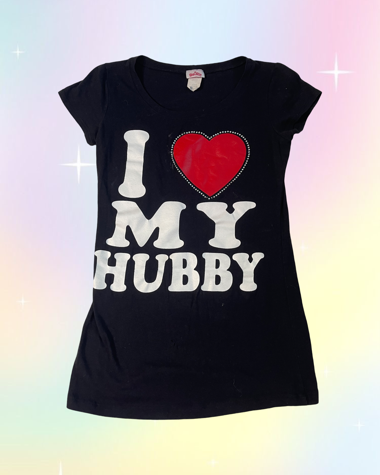 Y2k “I love my hubby” baby tee