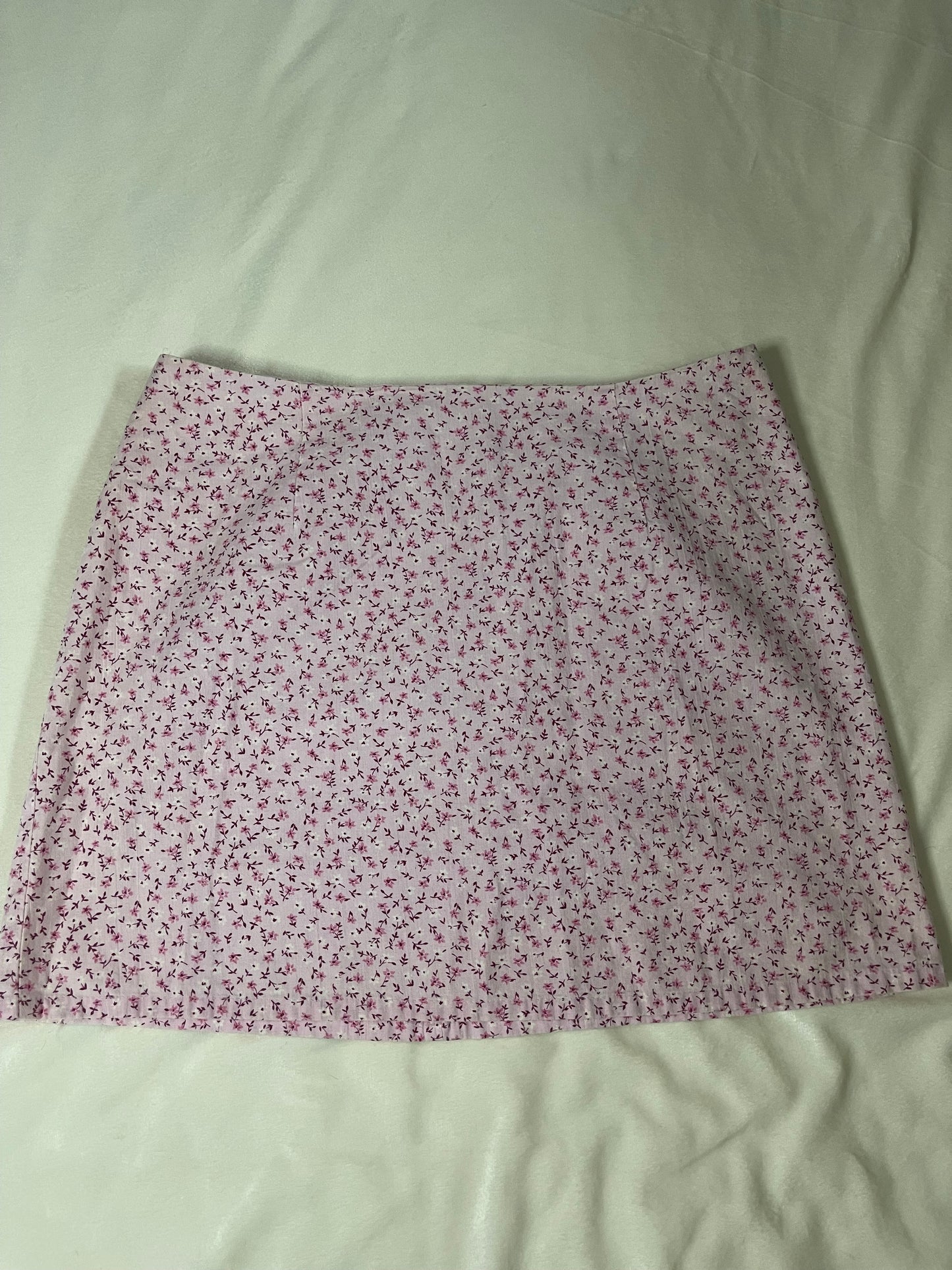 Y2k floral mini skirt