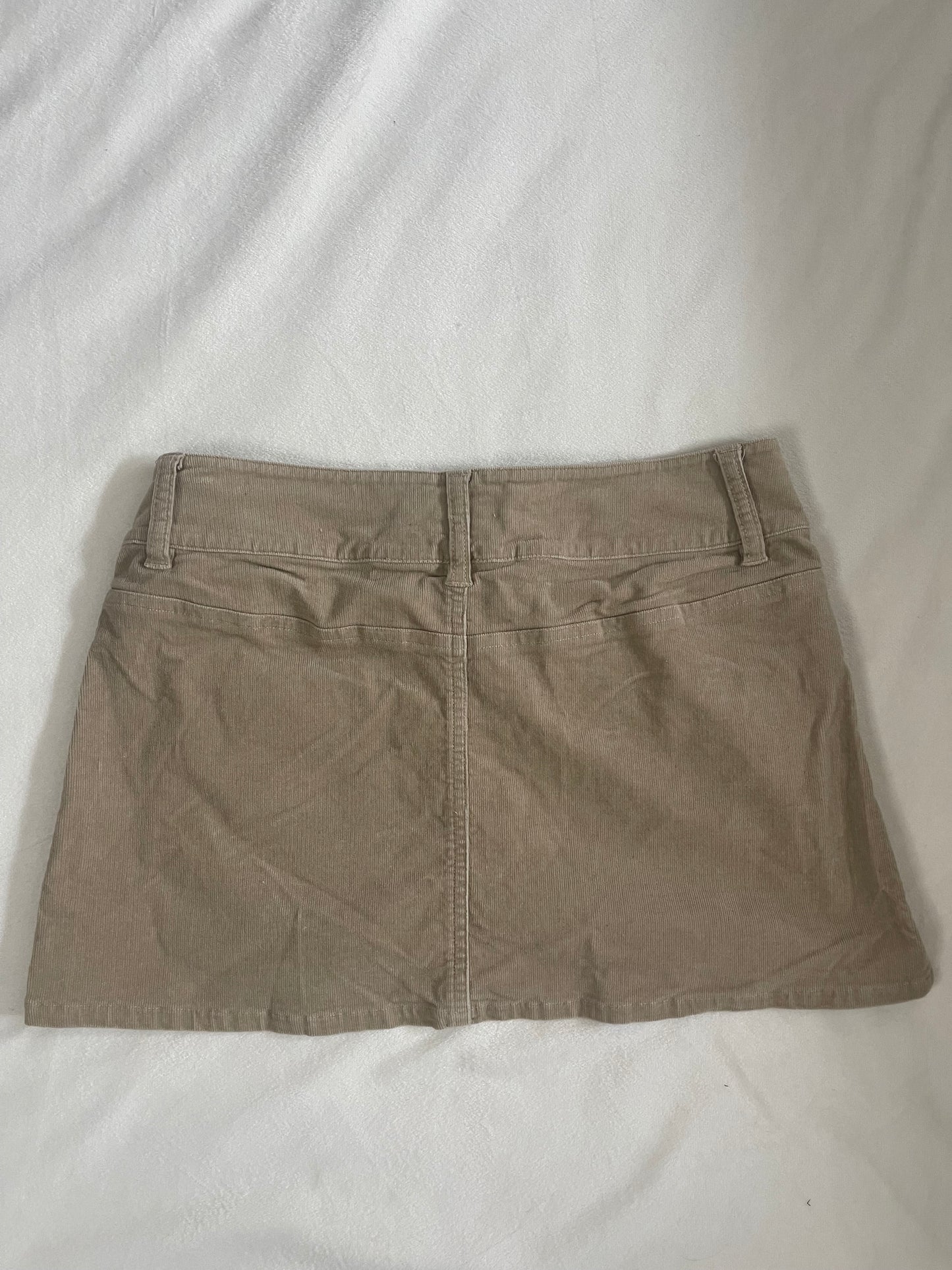 Y2k corduroy mini skirt