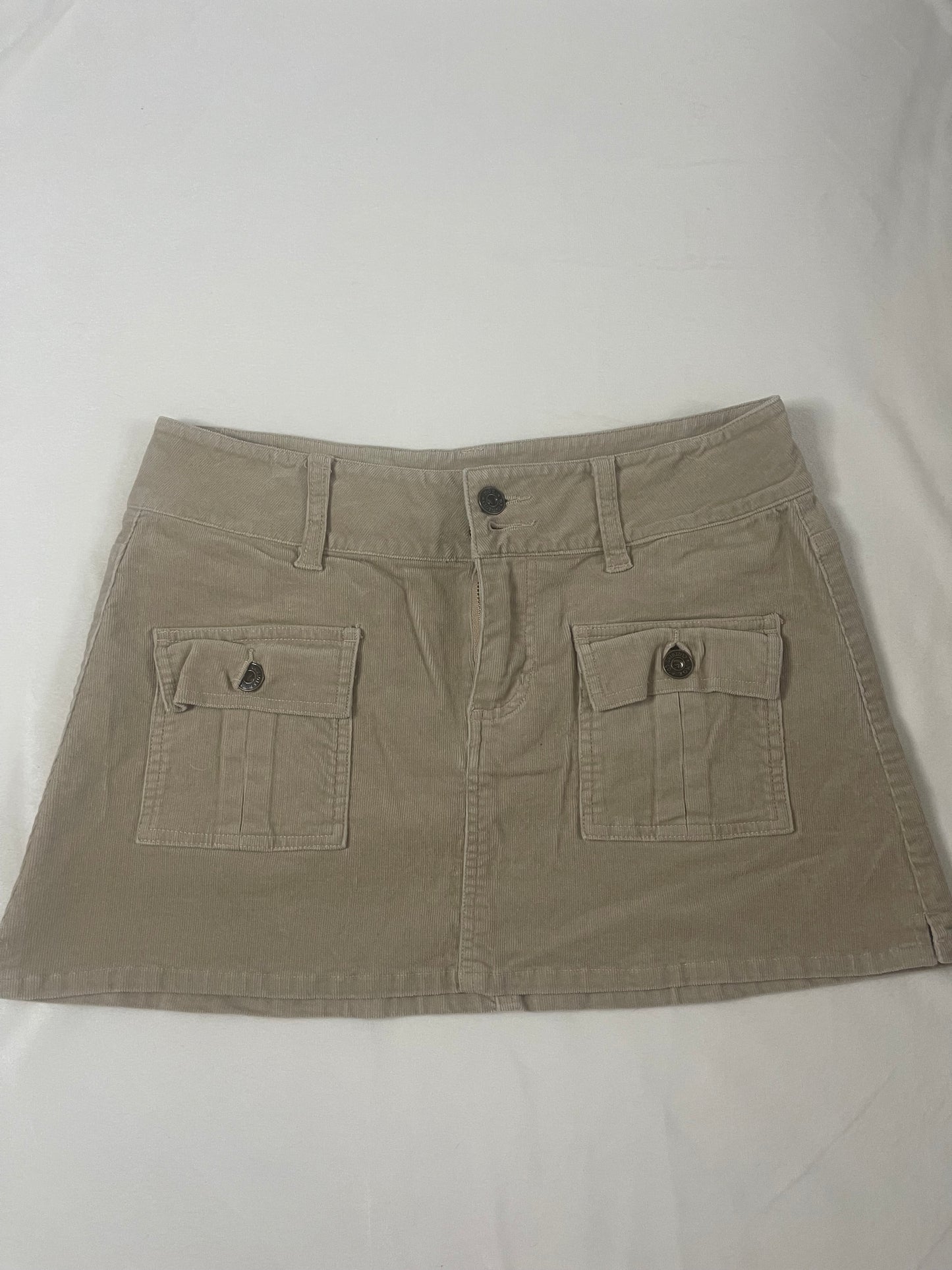 Y2k corduroy mini skirt