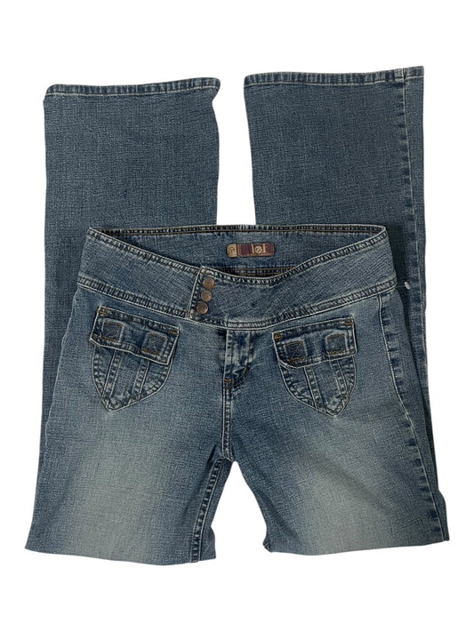 Y2k LEI front pocket flare jeans