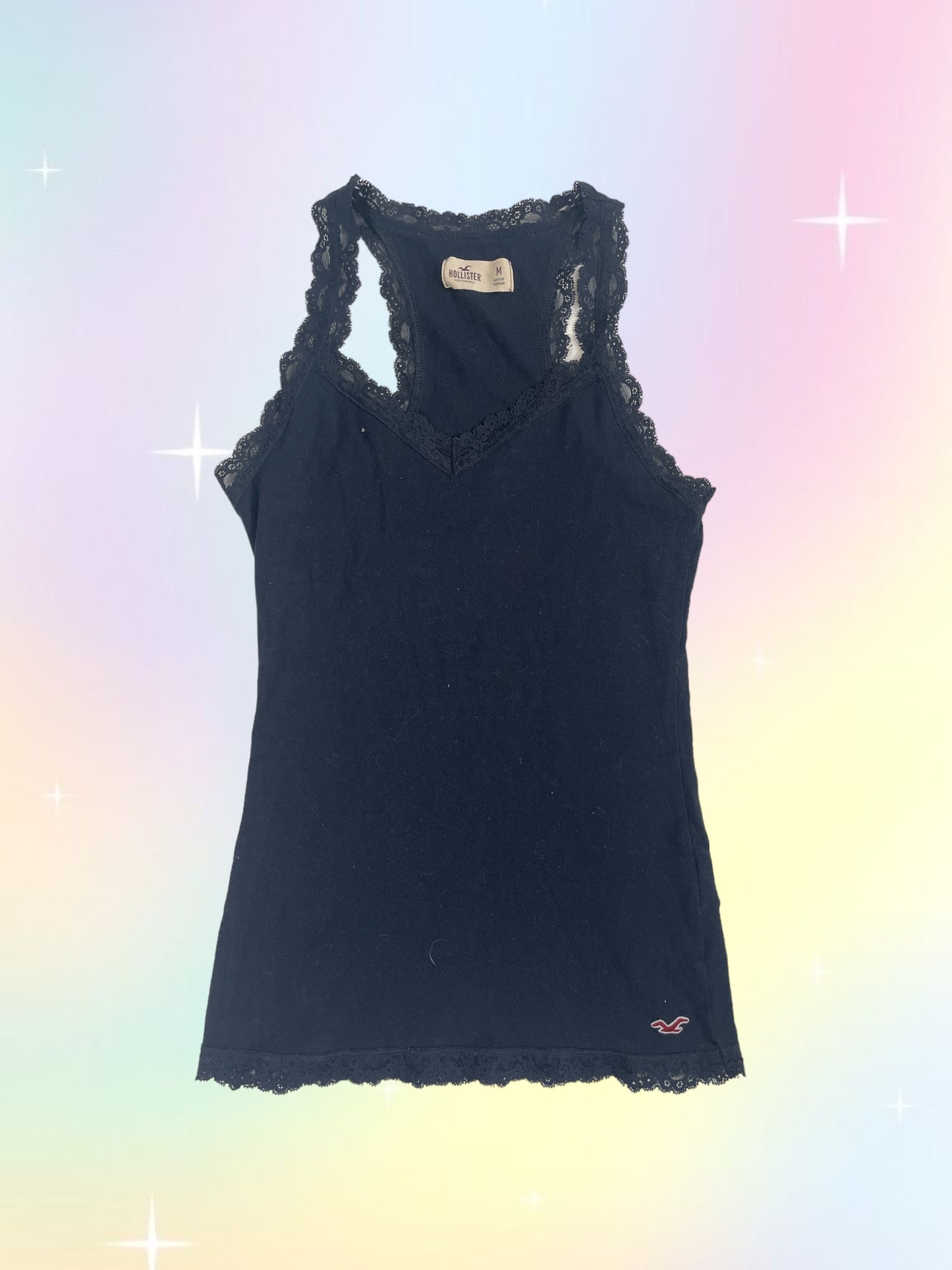 Y2k hollister lace cami