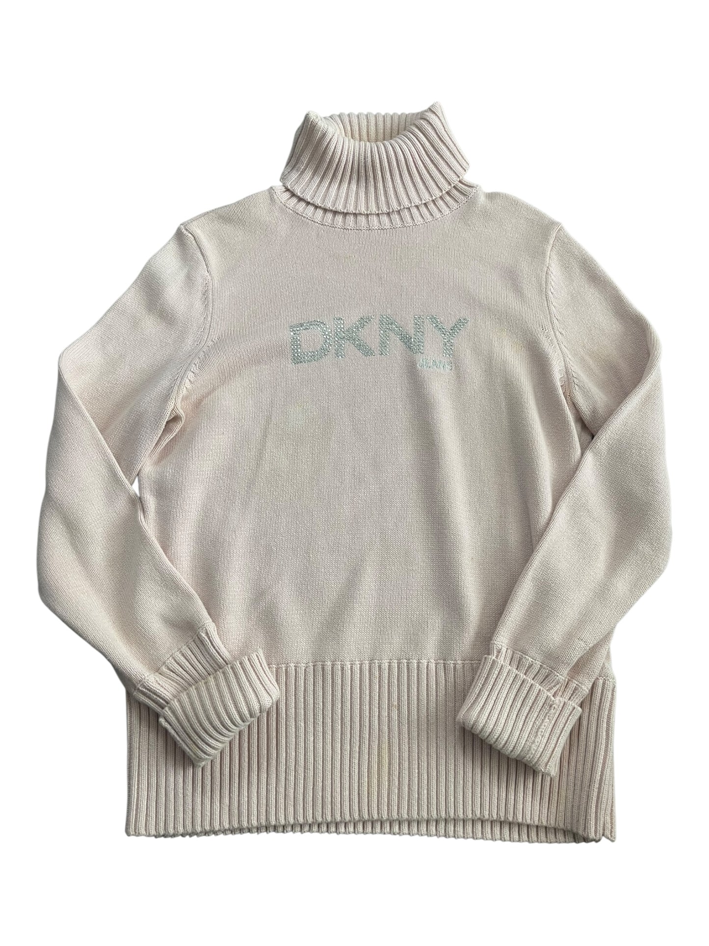 Y2k Pink DKNY turtleneck sweater