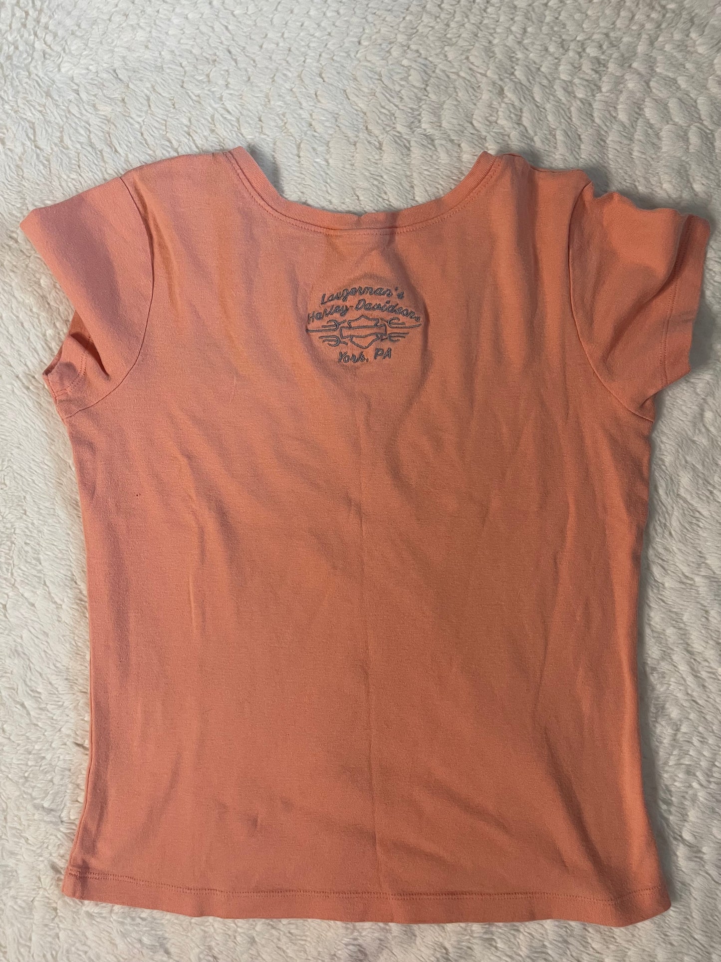 Pink Harley Davidson baby tee