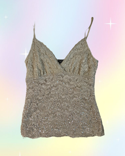 Y2k Shimmery Tank Top